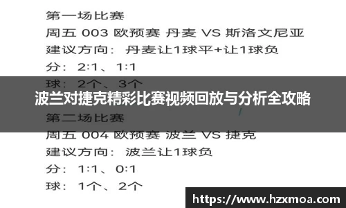 波兰对捷克精彩比赛视频回放与分析全攻略