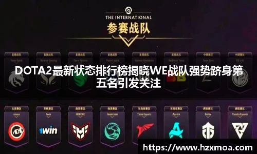 DOTA2最新状态排行榜揭晓WE战队强势跻身第五名引发关注